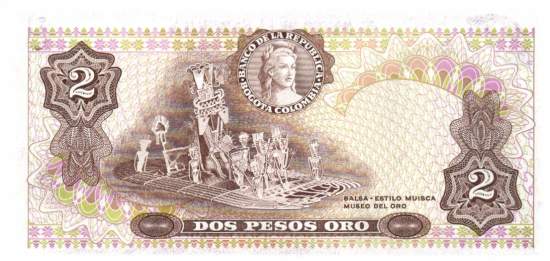2 Pesos Oro 1.1.1977